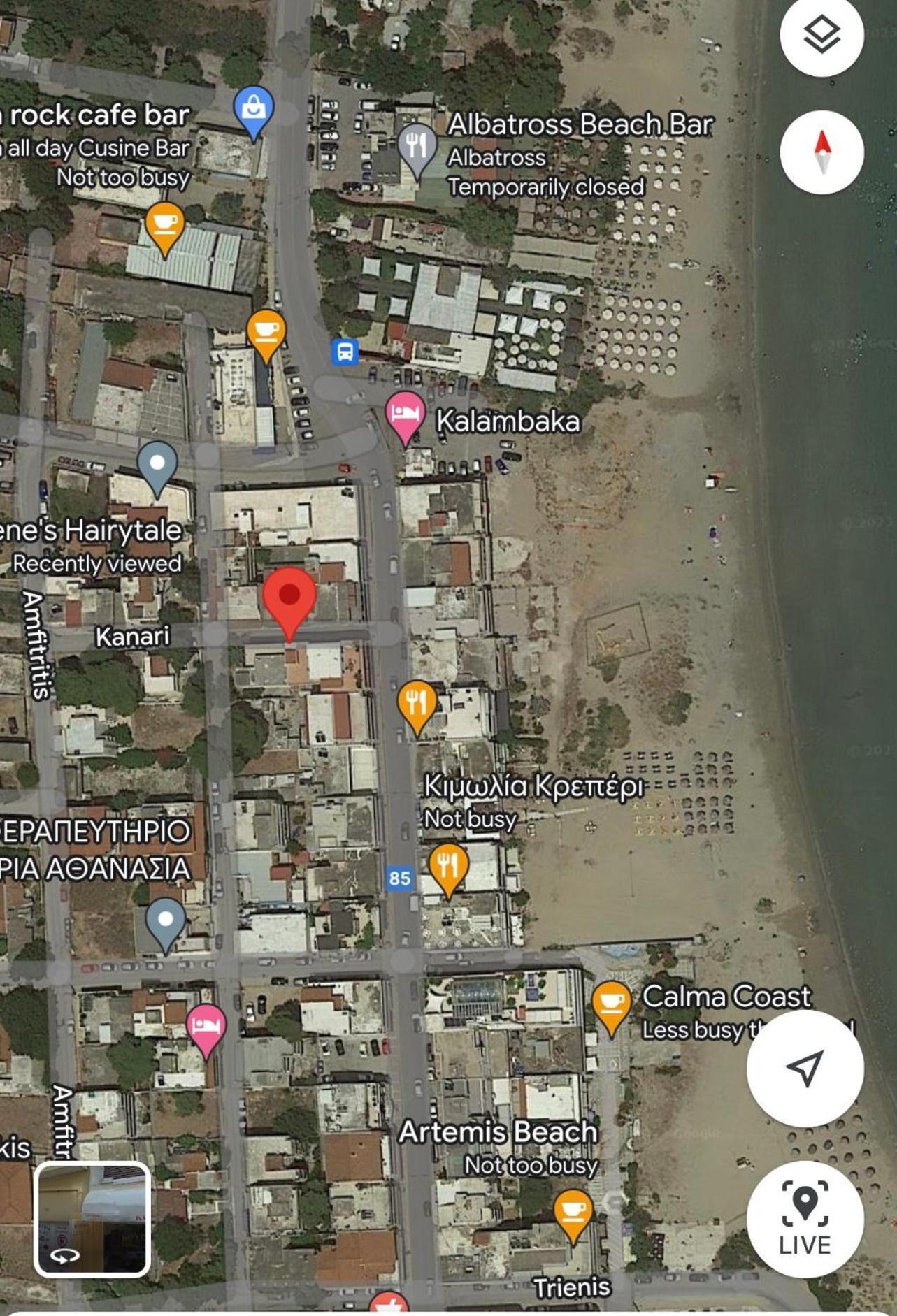 Blue Air Apartment 1Minute From Sea, 15 Min From The Airport Artemis City Center Exterior photo